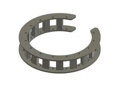Cage roller Low-poly 3D model