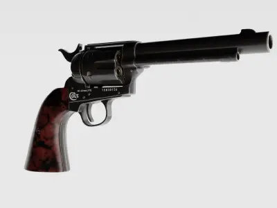 Colt Peacemaker Low-poly 3D model