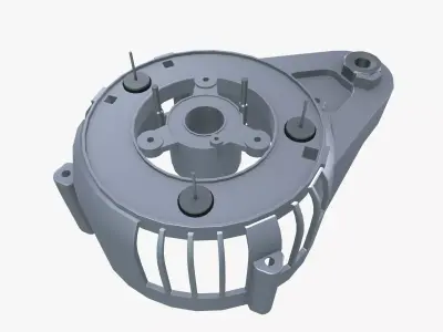 Alternator diode Low-poly 3D model
