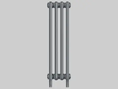 Classic Cast Iron Radiator 4C4 3D model