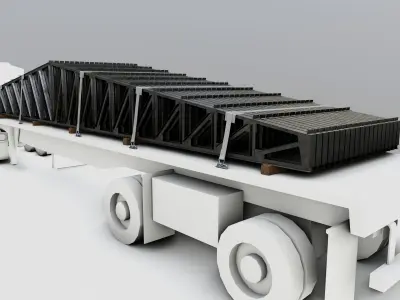 CARGO MODELS FOR TRUCK TRAILER-Roof Modul Type-3 3D model