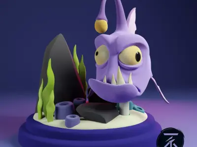 LANTERN FISH Free 3D print model