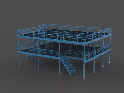 Mezzanine Flooring 03 3D model