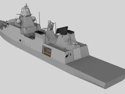 FFG Iver Huitfeldt class Low-poly 3D model