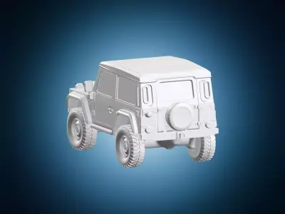 Rugged All-Terrain Utility Vehicle 3D print model