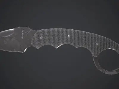 Browning Knife Low-poly 3D model