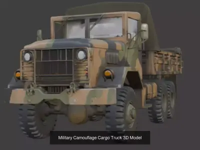 12 Military Truck Vehicle 3D Model 3D Model Pack