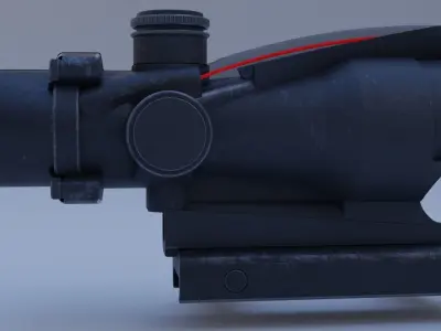 ACOG Rifle Scope 3D model