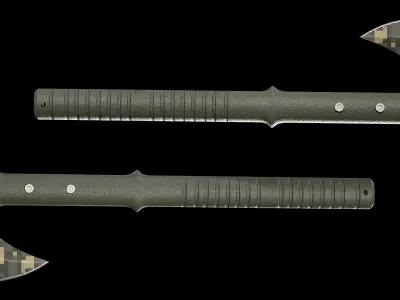 Tactical Tomahawk Axe Low-poly 3D model