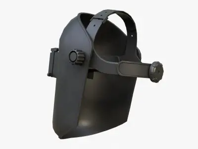 Welding Helmet Low-poly 3D model