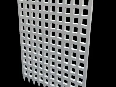 Fort Gate Low-poly 3D model