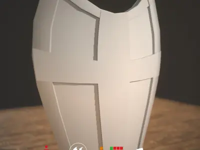 HIE Game Ready Shield D180731 Low-poly 3D model