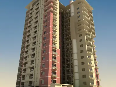 High Definition Building 02 3D model