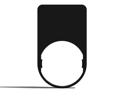 Porta Etiqueta Schneider ZBZ33 Label Holder 3D model