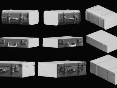 Luggage Basemesh Collection 3D model