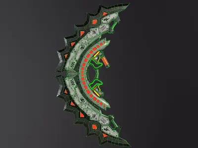 Sci Fi Sword Low-poly 3D model