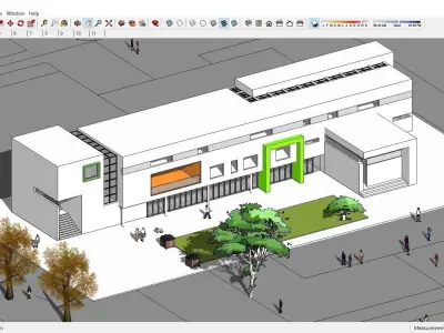 Sketchup Kindergarten 123 3D model