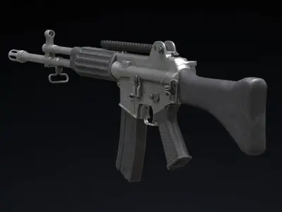 Daewoo Precision Industries K2 Low Poly Low-poly 3D model