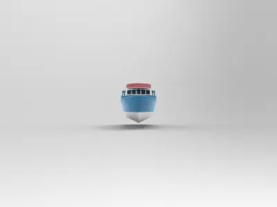 Mini passanger ship D 3D model