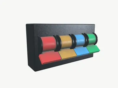 Industrial Switches Low-poly 3D model purchase