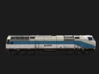General Electric NJ2 Blue and white skin Qinghai-Tibet Railway Low-poly 3D model