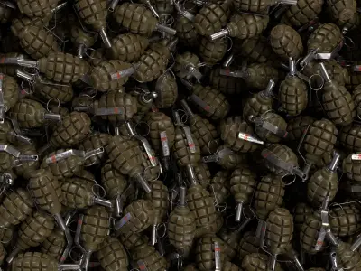 F1 Grenade Low-poly 3D model get