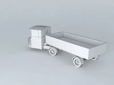 Eco Rail Scammell No 4 Dummy! Old Steam Days Free 3D model