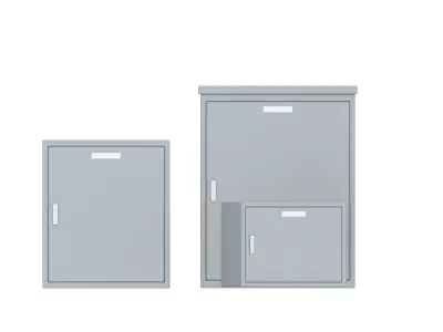 Switchboard 12 Low-poly 3D model