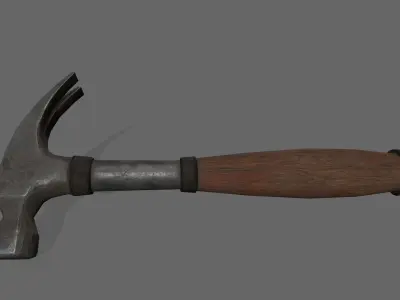 Hammer Low-poly 3D model 23