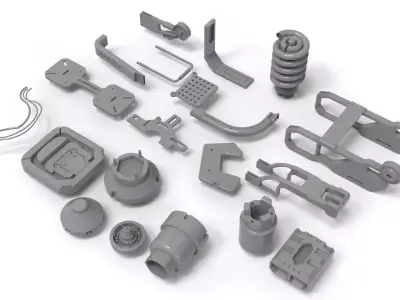 kitbash vol 3 minipack scifi 3D model