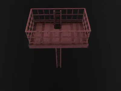 Scaffold 3D Model Low-poly 3D model