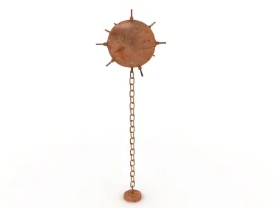 Rusty Underwater Mine Low-poly 3D model purchase