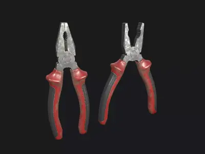 Pliers Low-poly 3D model