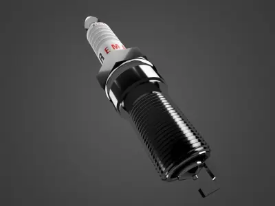Spark Plug 3D model Textured