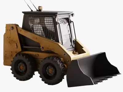 PhotoRealistic SkidSteer Loader High quality by Terlan125 3D model