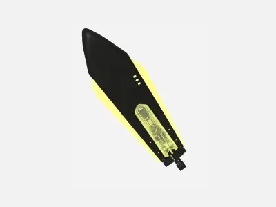 SciFi Sword B05 Black Yellow - Sci Fi Weapon Design Low-poly 3D model