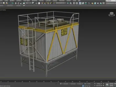 Factory Storage Low-poly 3D model