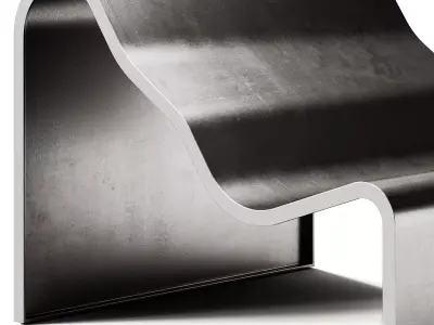Muuto Dream View Bench Outdoor 3D model