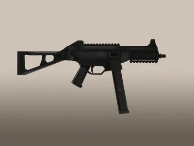 Universal Sub-Machine Gun Low-poly 3D model