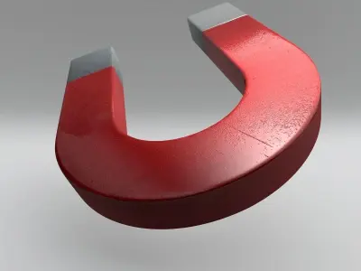 Realistic Magnet 3D model