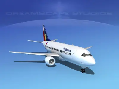 Boeing 737-300 Philippines 3D model