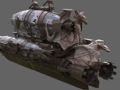 Grand Zeppelin Eagle airship 2 3D model