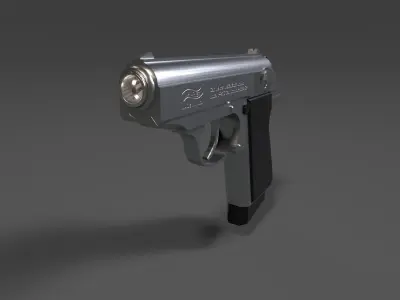 PPK Pistol Free low-poly 3D model