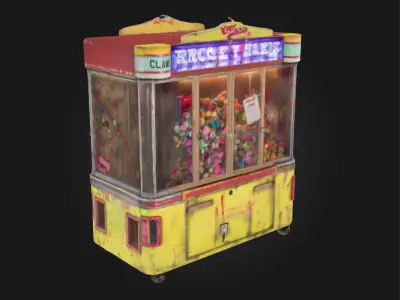 Claw Machine Nostalgia  Retro Arcade Charm in 3D 3D model