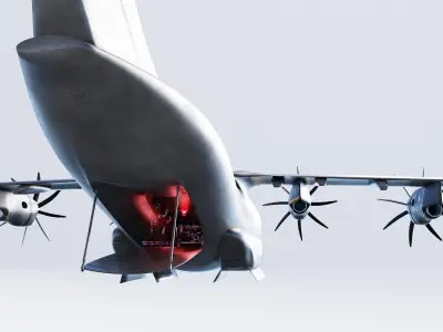 Military airplane 3D model by marcel-haag00