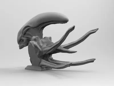 Scout Alien Xenomorph Bust 3D Printing model 3D print model purchase