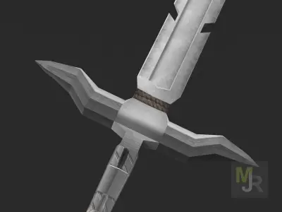 Sword Elf 1 Low-poly 3D model