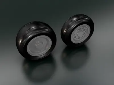 Airplane Wheels 3D model