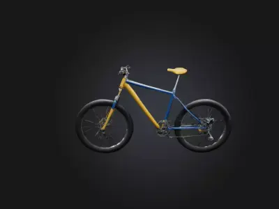 Realistic Bicycle Low-poly 3D model