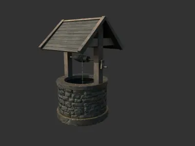 Old Well Free low-poly 3D model